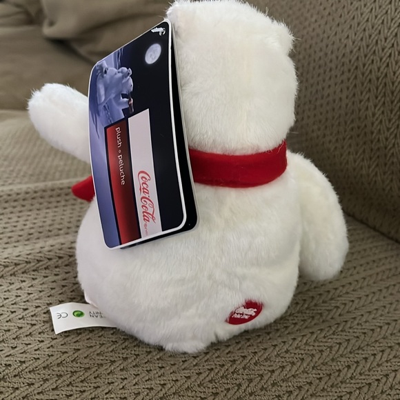 Vintage NWT 2007 Coca Cola Plush Polar Bear w/ Scarf 10” Toy Stuffed Animal - Picture 4 of 10